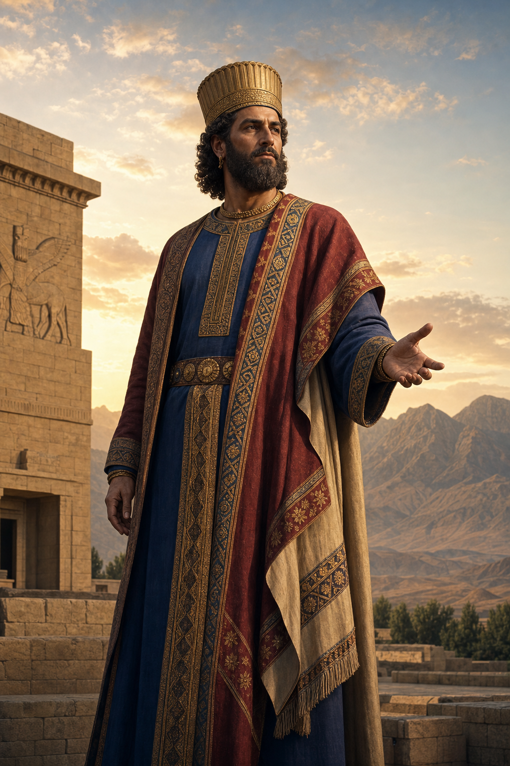 Historically inspired portrait of Cyrus the Great